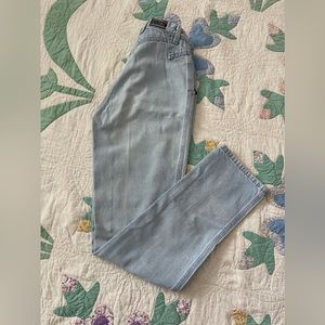 Vintage Rockies light wash denim high rise western jeans